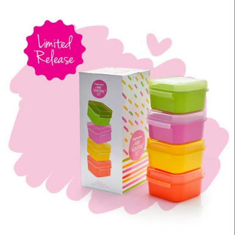 Jual Tupperware mini signature 4pcs | Shopee Indonesia