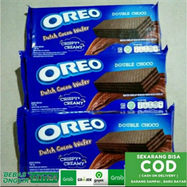 Jual Wafer OREO Dutch Cocoa Wafer Harga 1 Bungkus 140gram Shopee Indonesia