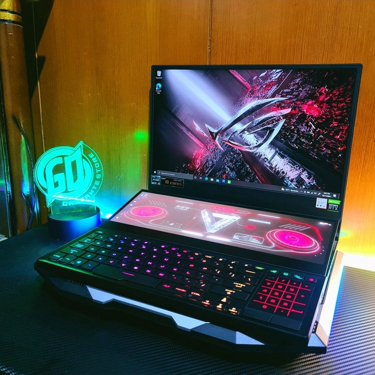 Asus ROG Zephyrus Duo GX551QM RTX 3060 Super Gaming Desain Touch Screen  Very Limited Edition