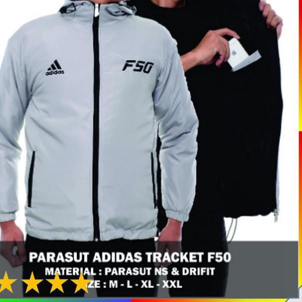 Jual JAKET ADIDAS F50 BAHAN PARASUT ORIGINAL ADIDAS UNTUK OLAHRAGA