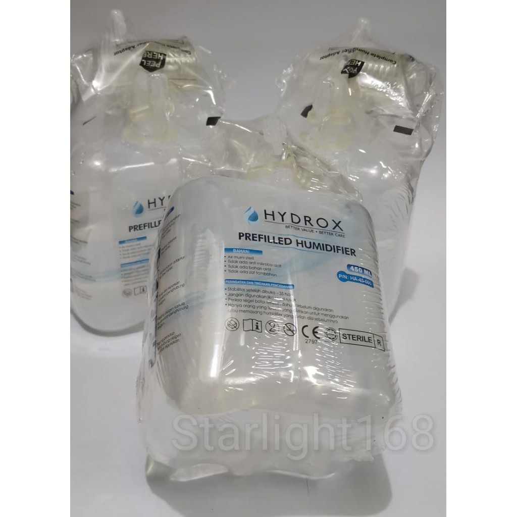 Jual Hydrox Prefilled Humidifier 450ml - Air Oksigen Concentrator ...