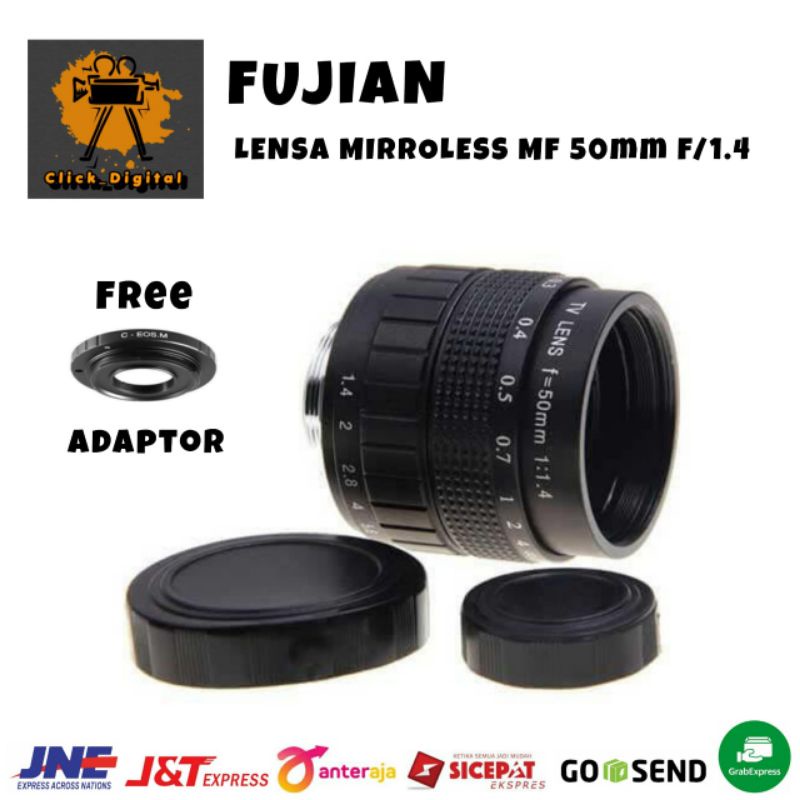 Jual Fujian Lensa Mirroless Mf Mm F Free Mount Adapter Shopee