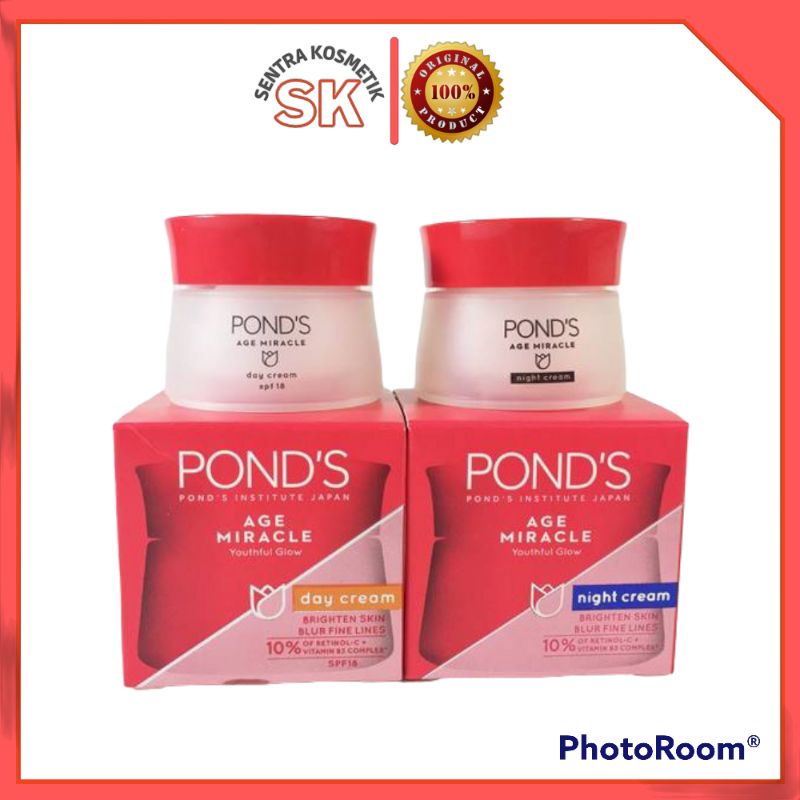 Jual PAKET PONDS AGE MIRACLE 10g Cream siang Malam Shopee Indonesia