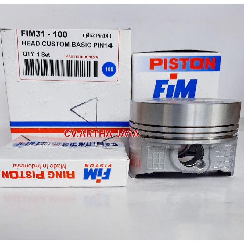 Jual PISTON KIT FIM FIM31 CUSTOM DOME MENTAH ( 61 / 61,5 / 62 / 62,5