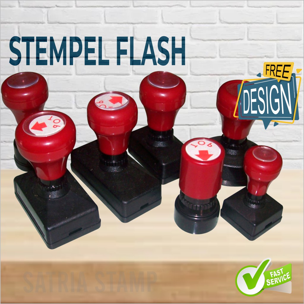 Jual Cetak Stempel Perusahaan Logo Nama Tandatangan Lunas Cap Stample Flash Stemple Toko