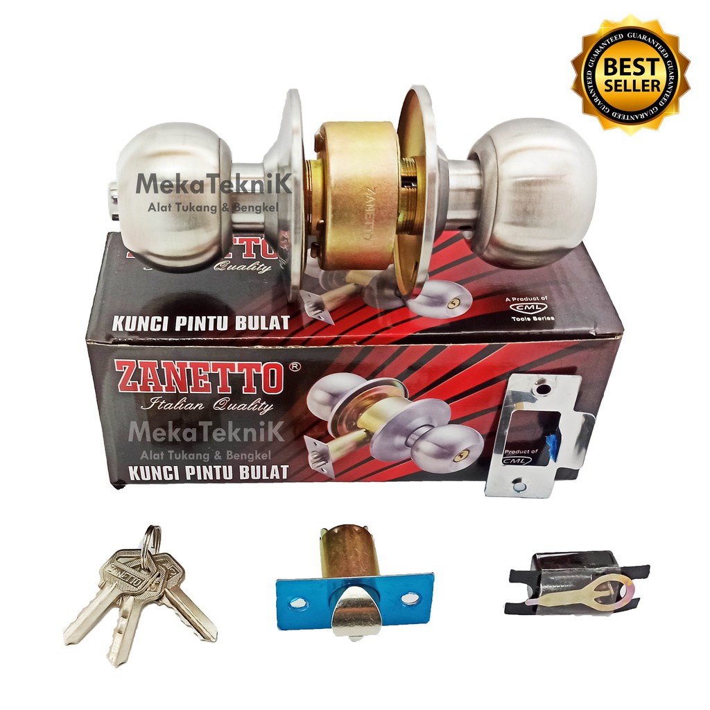 Jual KUNCI PINTU BULAT ZANETTO / KUNCI PINTU PVC / KUNCI PINTU KAMAR ...