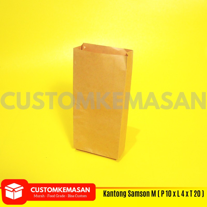 Jual Kantong Kertas Coklat M Kantong Samson M Paper Bag Kantong