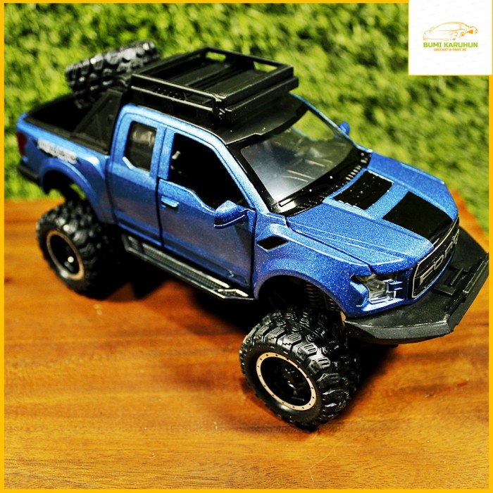Jual Diecast Ford F150 Raptor plus Miniatur Mobil f150 132 biru die