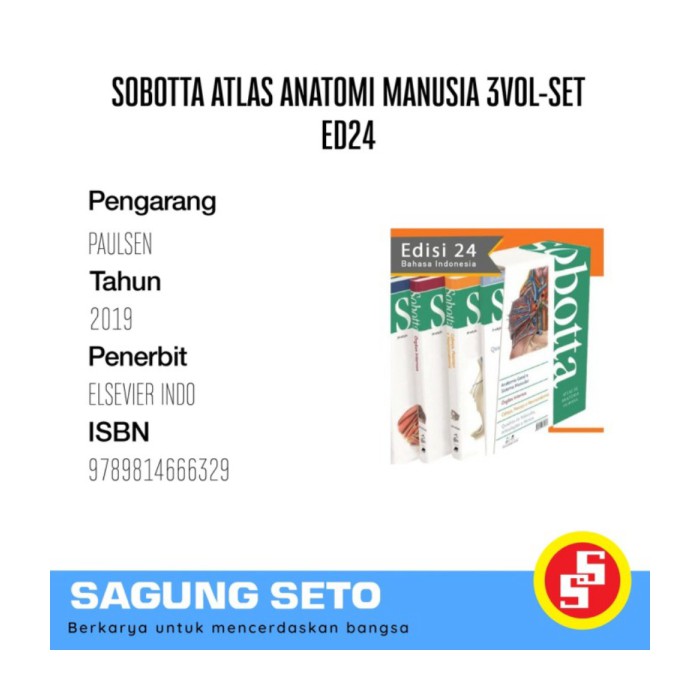 Jual Buku Farmasi SOBOTTA ATLAS ANATOMI MANUSIA 4 VOL-SET EDISI 24 ...