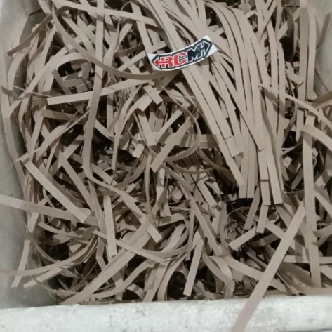Jual KERTAS SERUT COKLAT SHREDDED PAPER POTONG STRIP GIFT BOX FILLER ...