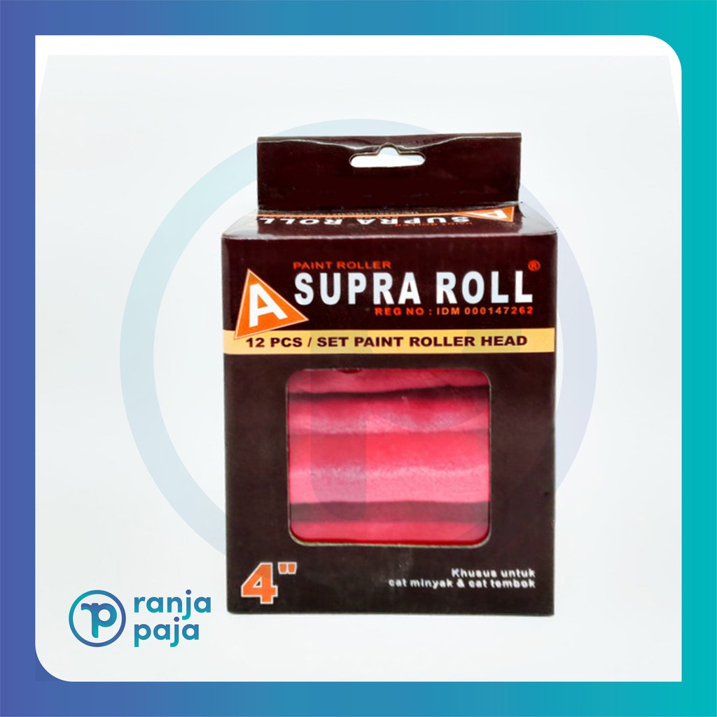 Jual Refill Bulu Kuas Roll Kapal Supra Merah Bulu Roller Cat Merah