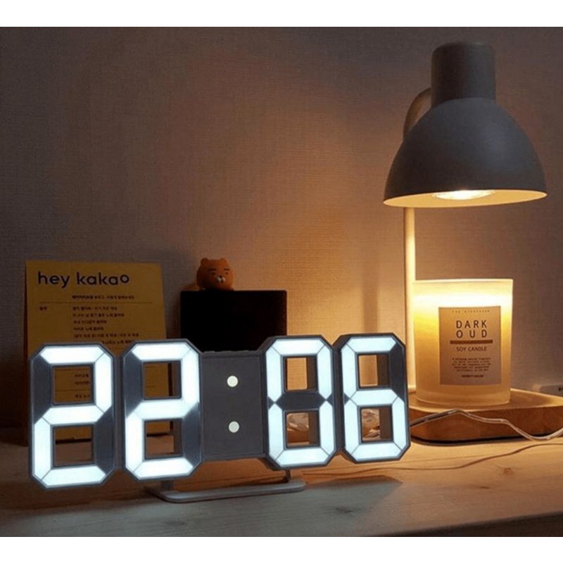 Jual Jam Alarm LED Digital Clock Meja Dinding Estetik | Shopee Indonesia