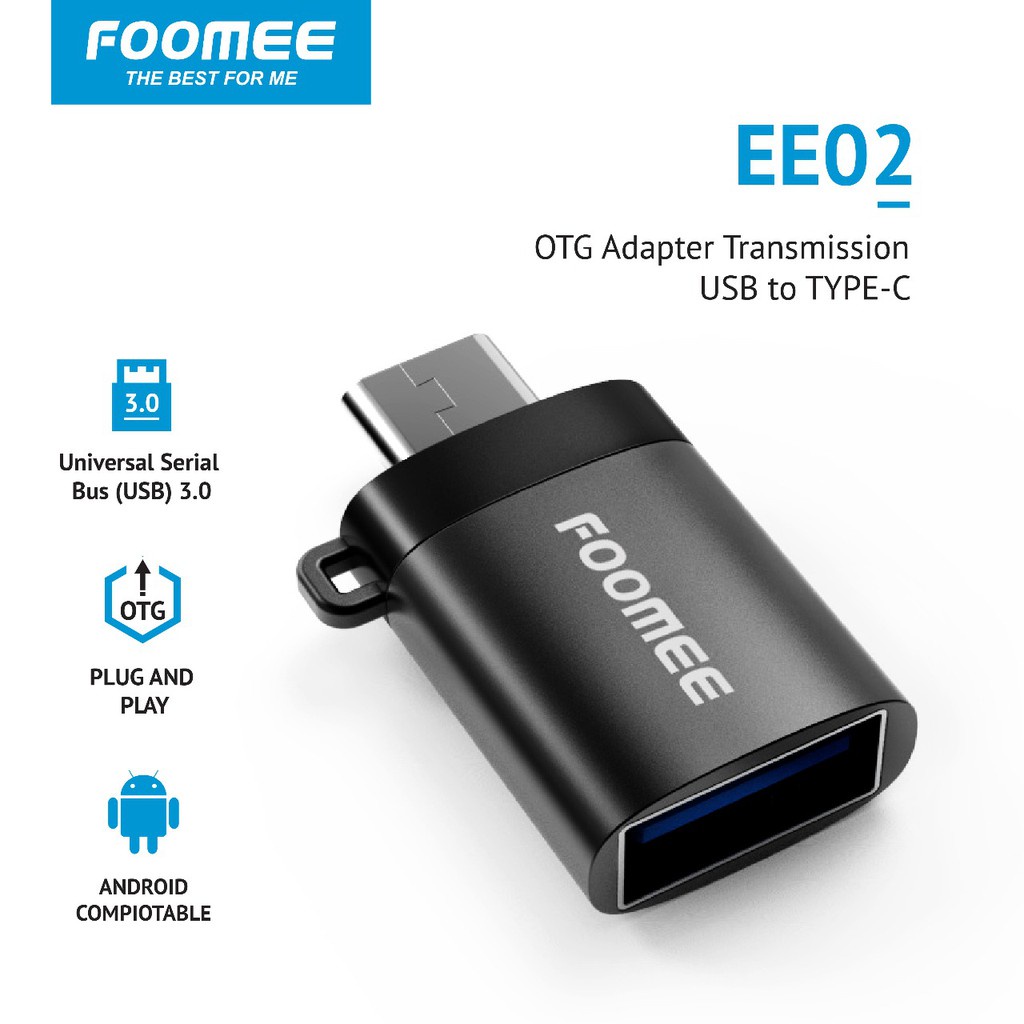 Jual Da* FOOMEE EE02 OTG USB TO TYPE C 3.0 OTG Adapter Type C Sambungan ...