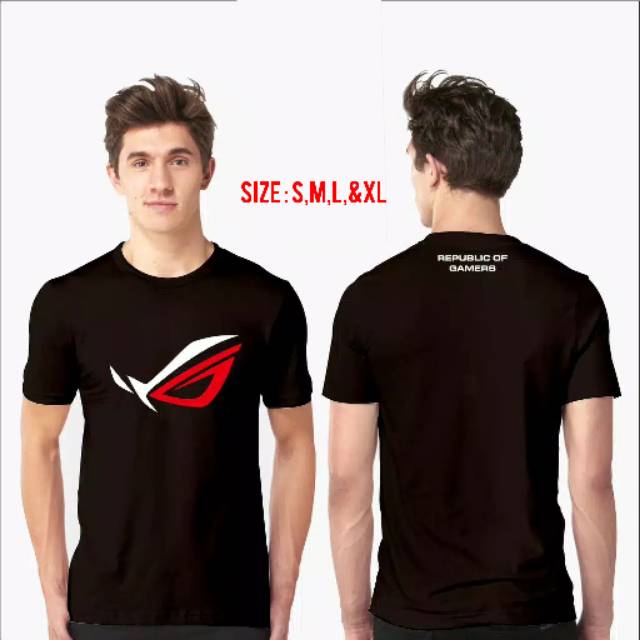 Jual Kaos Logo Rog Republik Of Gamers Premium Shopee Indonesia