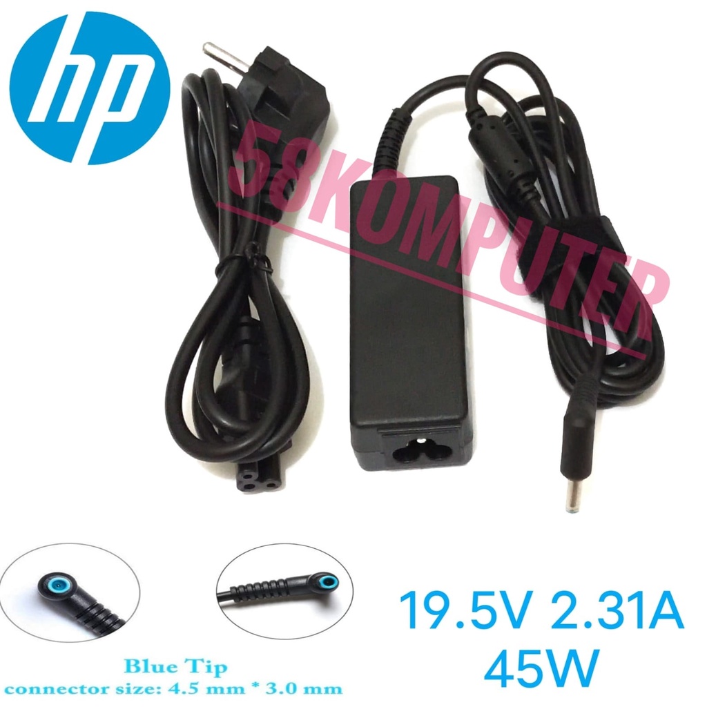 Jual Charger adapter laptop HP Pavilion 11 13 15 HP elitebook Folio ...