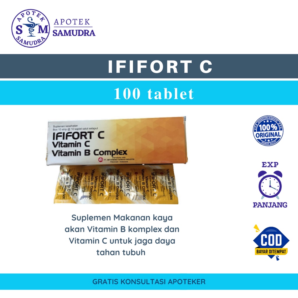 Jual IFIFORT C Kaplet BOX isi 100 Kaplet (Untuk menjaga Daya Tahan