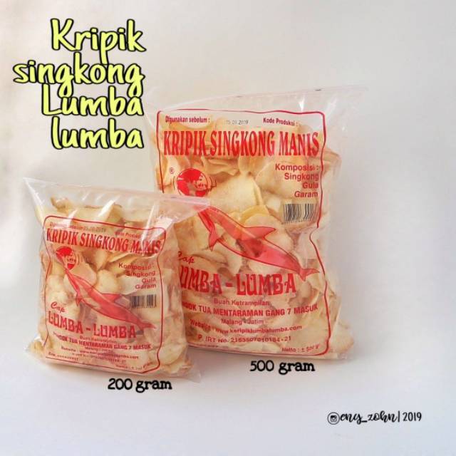 Jual [oleh Oleh Khas Malang] Terlaris Keripik Kripik Singkong Lumba