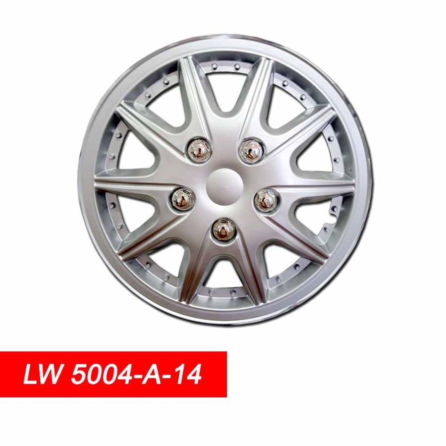 Jual COVER VELG SPORT WHEEL DOP RODA LOWIN DESIGN 5004 A SILVER RING 14