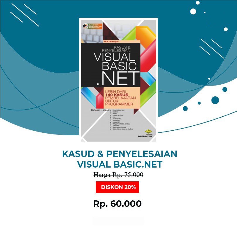 Jual Buku Kasus Dan Penyelesaian Visual Basic.net | Shopee Indonesia