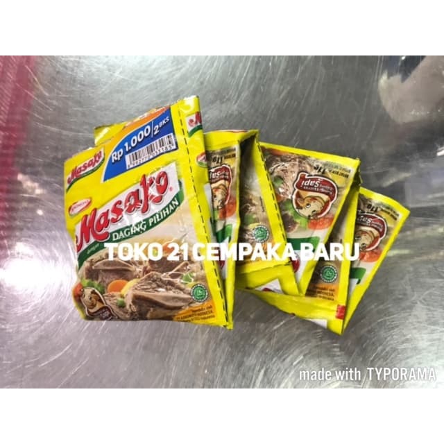 Jual Masako Sapi 1 Renceng Isi 12 Sachet | Peyedap Rasa Kaldu Makanan ...