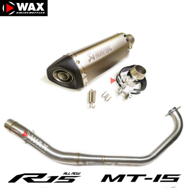 Jual KNALPOT AKRAPOVIC IMPORT R15 R15V3 R15V4 MT15 XSR 155 CBR150R ...