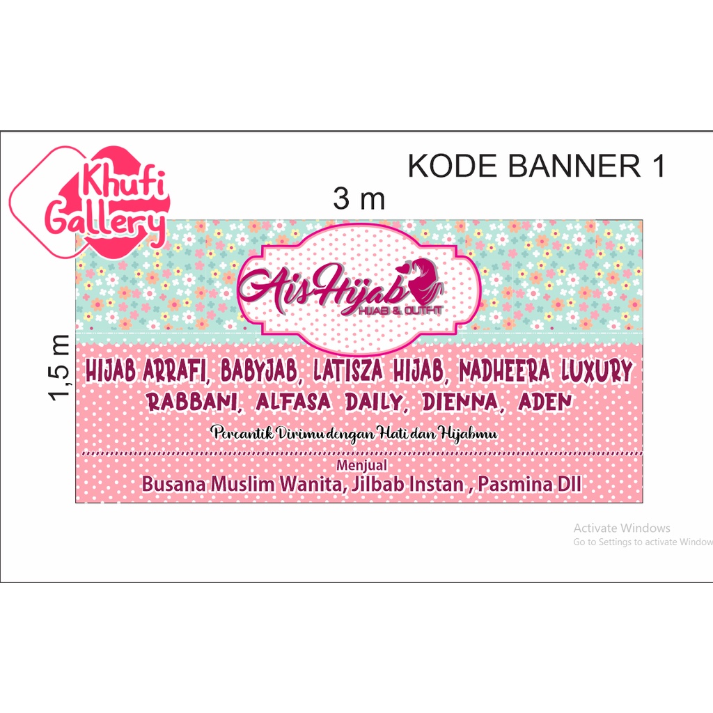 Jual Khufi Gallery BANNER MMT SPANDUK BACKDROP WARUNG TOKO KIOS BISNIS ...