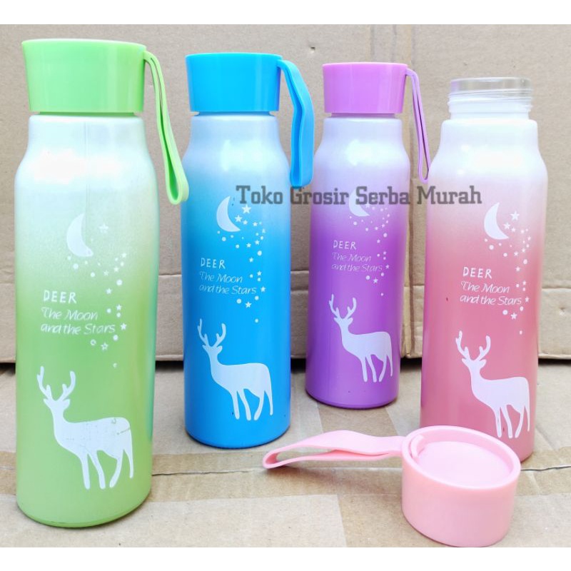 Jual Botol Kaca Rusa Gradasi / Botol Deer 450ml Unik | Shopee Indonesia