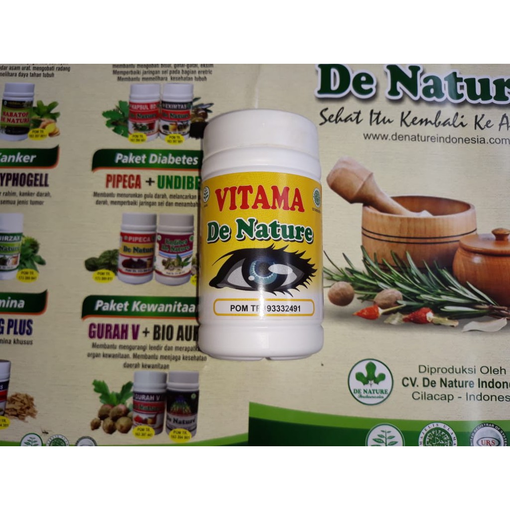 Jual VITAMA Obat Mata Ampuh Herbal Original De Nature Mengatasi Rabun ...