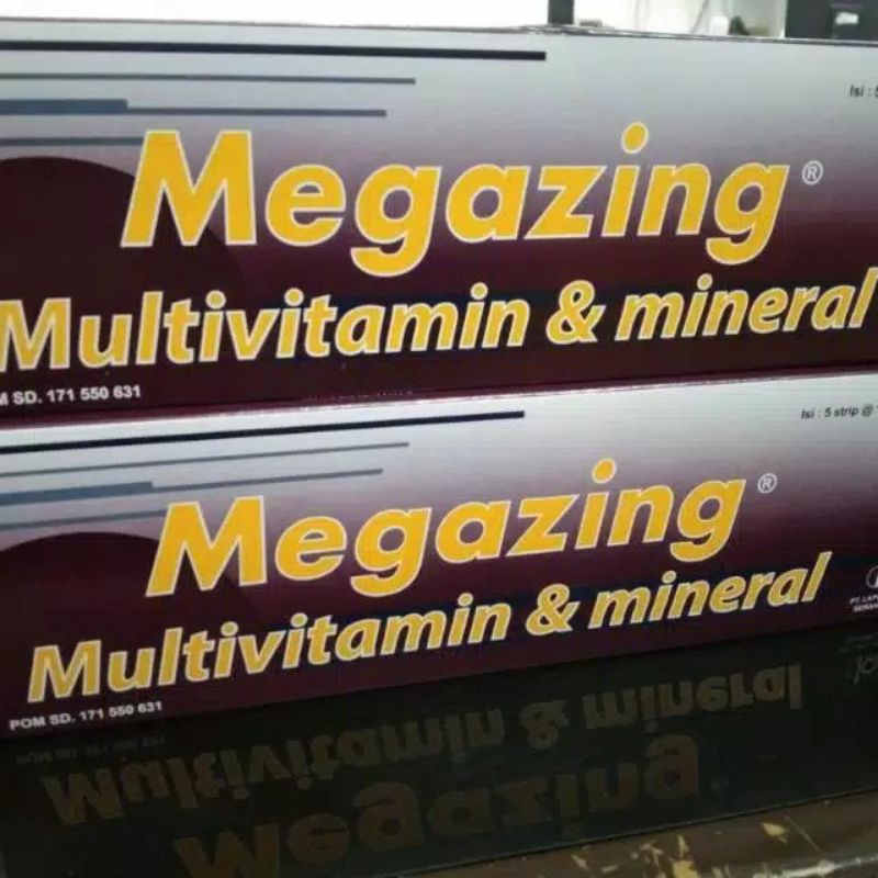 Jual MEGAZING MULTIVITAMIN ( 1 box ) isi 5 strip | Shopee Indonesia