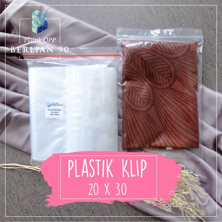 Jual Plastik Klip 20x30 Cm Plastik Ziplock Bening Plastik Hijab Plastik Zipper Shopee Indonesia 7908