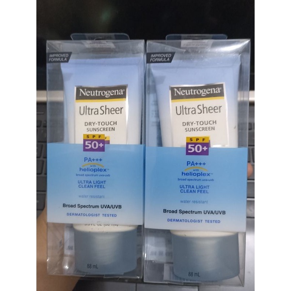 Jual [new] Neutrogena Ultra Sheer Dry Touch Sunscreen Spf 50 88ml Shopee Indonesia