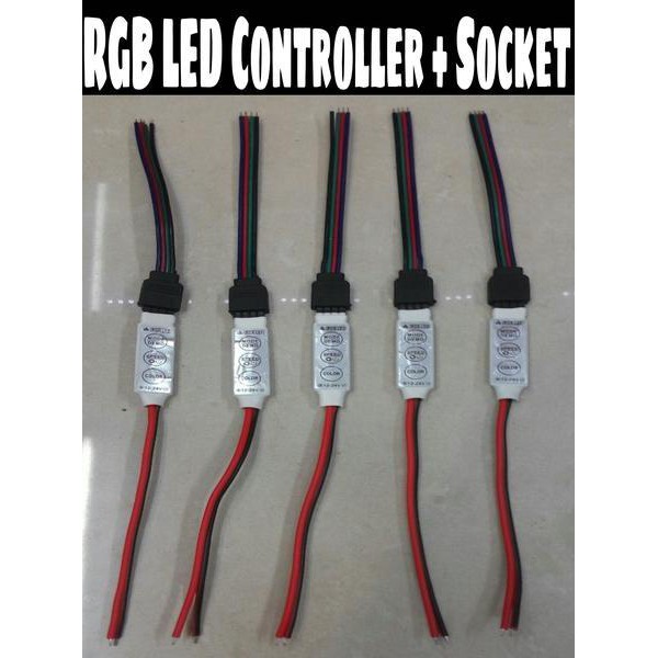 Jual LED Controller RGB + Socket | Shopee Indonesia