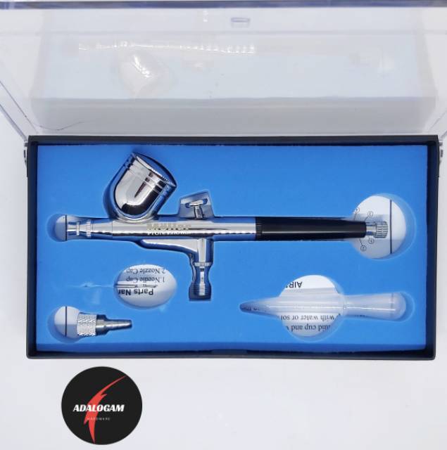Jual Air Brush Kit Pen Paint Spray Gun Spet Lukis 7cc ABS130 Airbrush ...