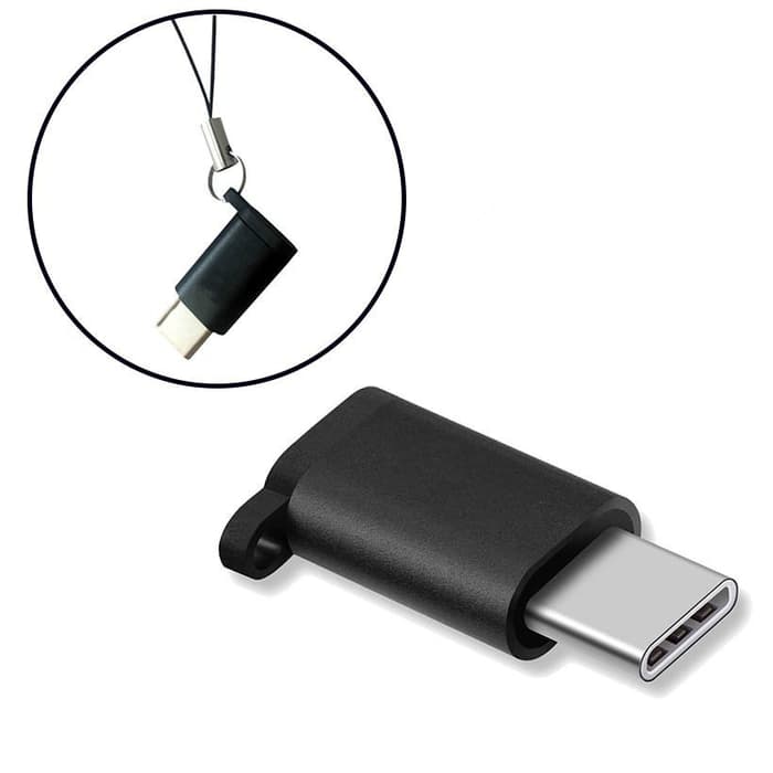 Jual Taffware Micro USB to USB Type C Adapter Converter Black Shopee