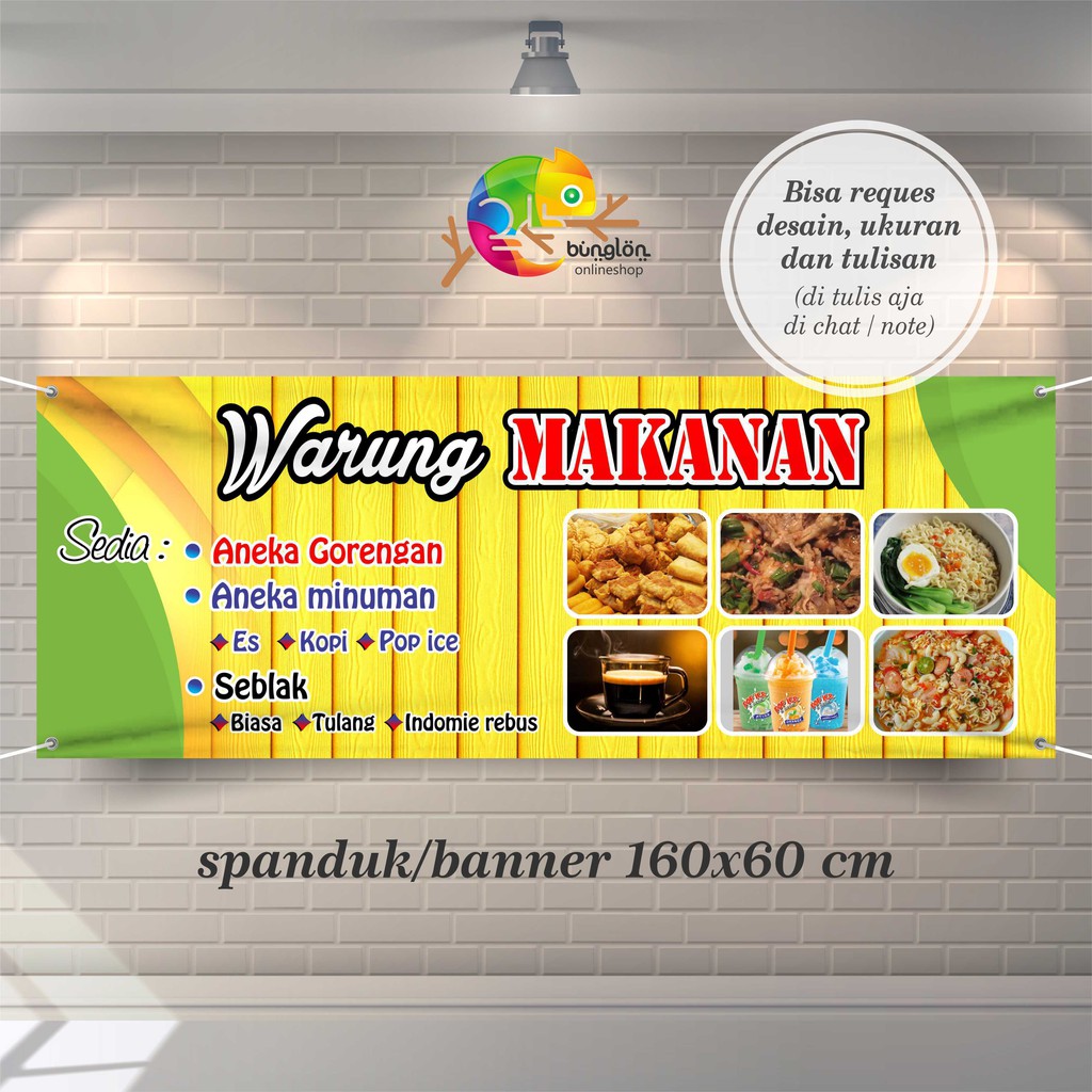 Jual Spanduk, Banner Warung Makanan | Shopee Indonesia