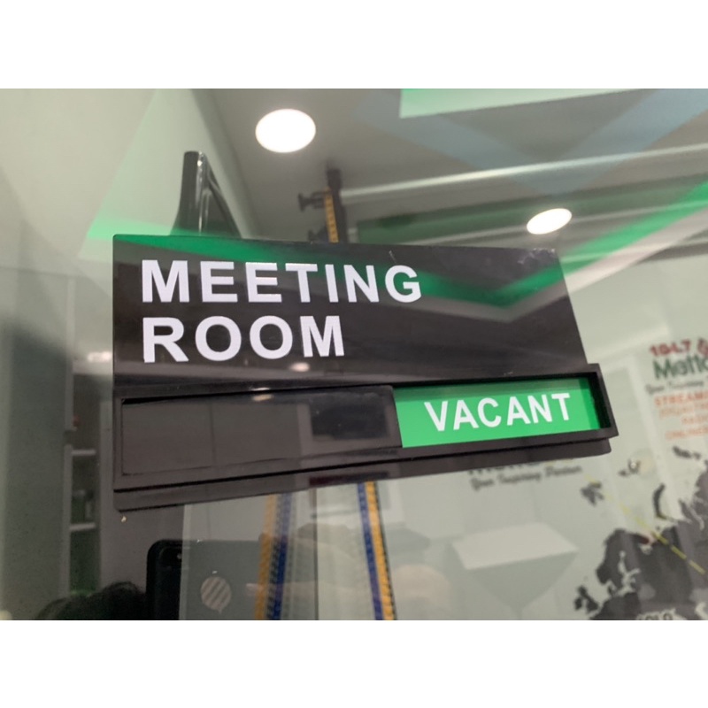 Jual Meeting Room Sign Custom Tanda Ruang Meeting Acrylic Murah Shopee Indonesia