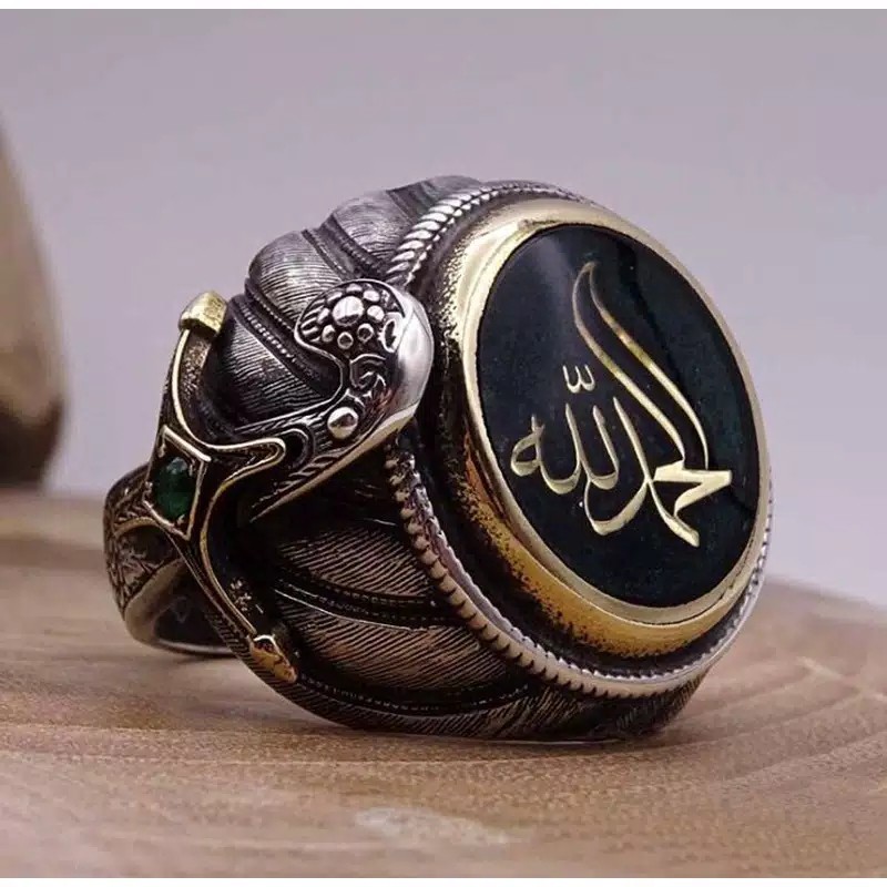 Jual CINCINPRIA TAUHID MODEL LAFADZ ALLAH RING SILFER | Shopee Indonesia