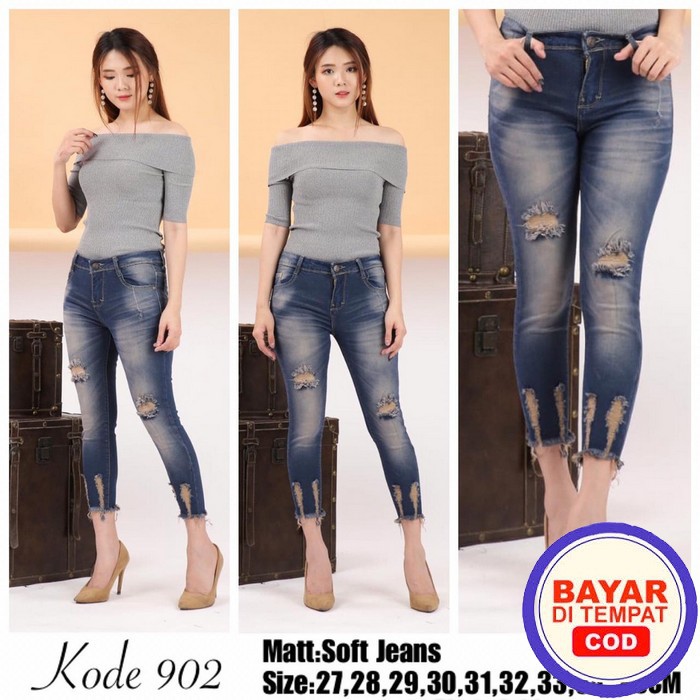 Jual Celana Jins Cewek Kekinian Ukuran Jumbo Jeans Levis Distro Vv303