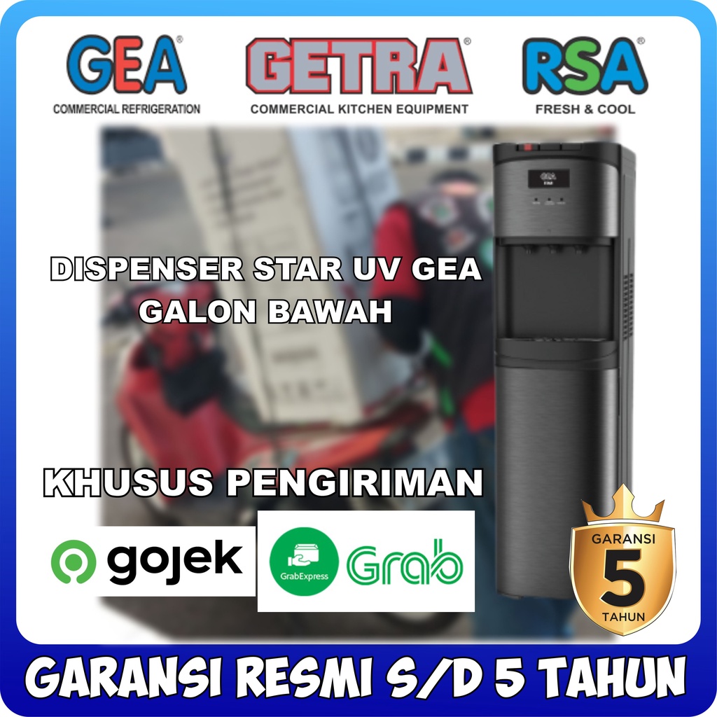 Jual Dispenser Gea Star Uv Dispenser Star Galon Bawah Panas Normal Dingin Shopee Indonesia