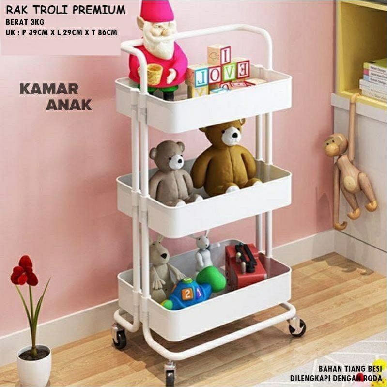 Jual TROLLEY RAK|RAK 3 SUSUN|TROLLY RAK 3 SUSUN|TROLLY RAK MULTIFUNGSI ...