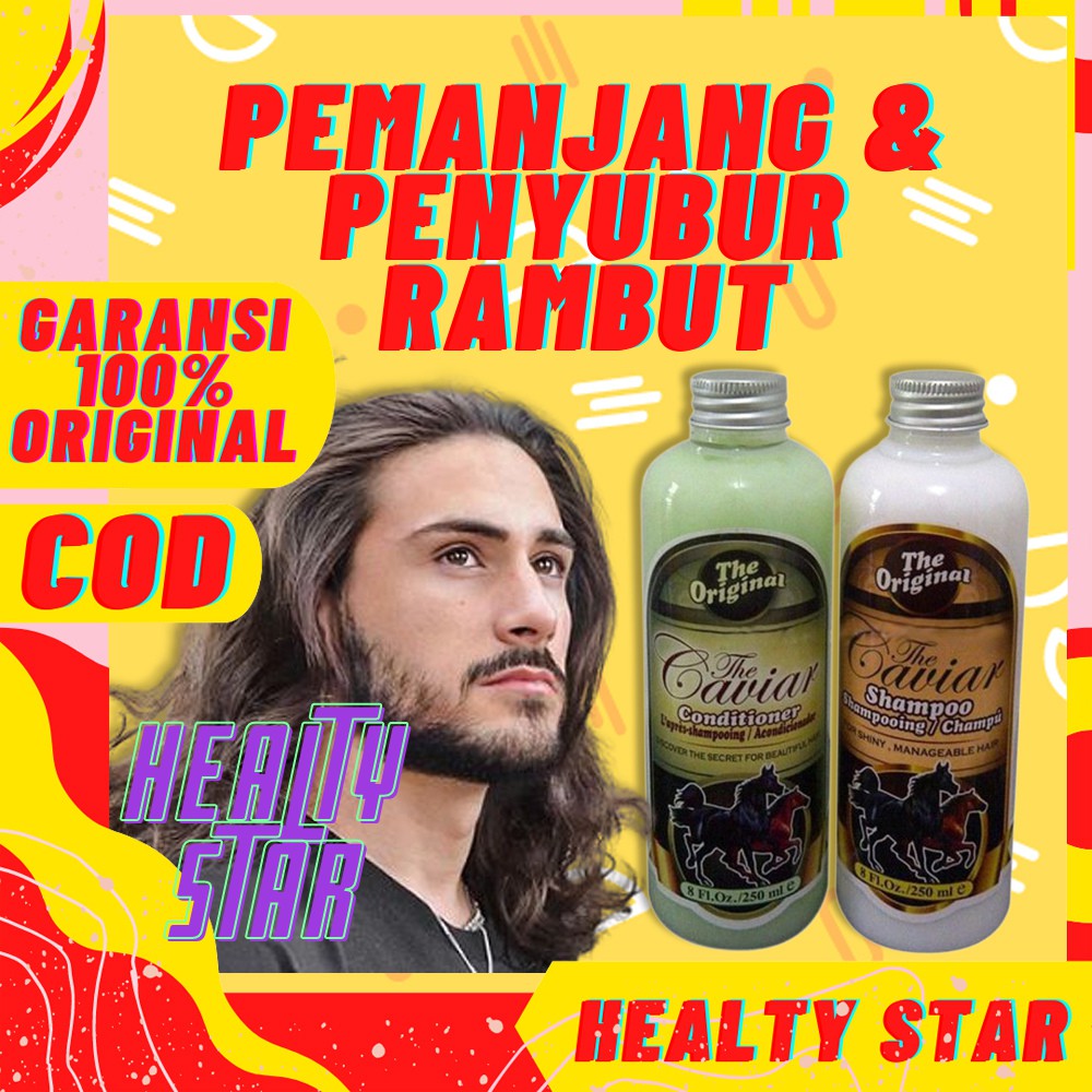Jual Shampo Sampo Kuda Caviar Pemanjang Rambut Perawatan Penumbuh