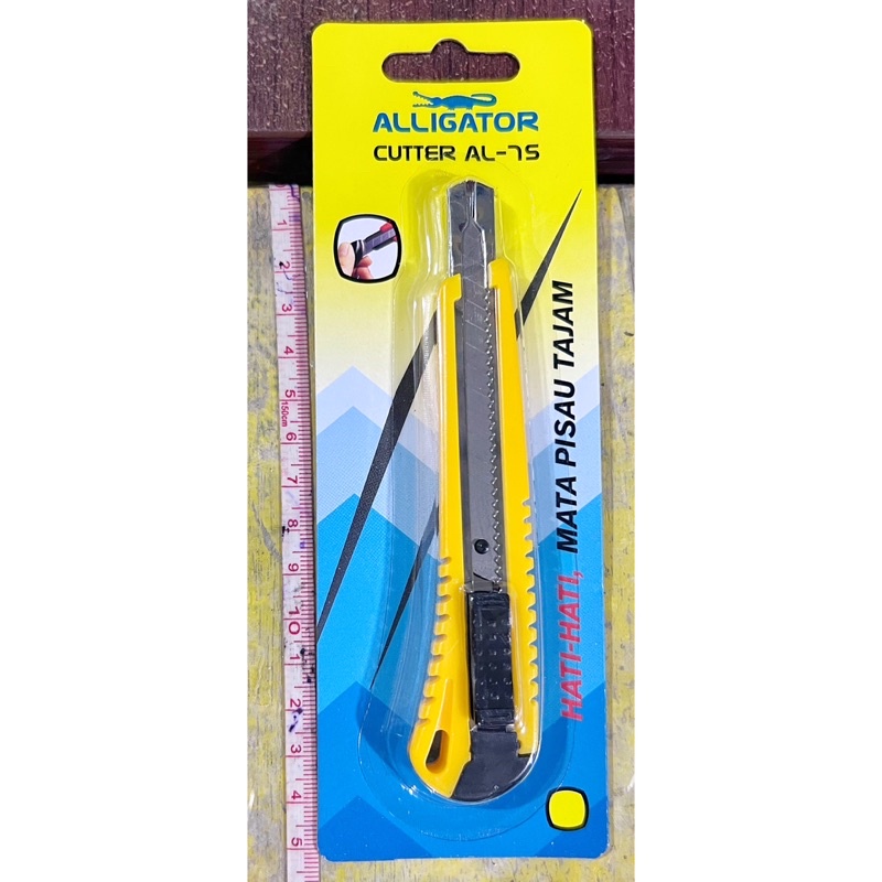 Jual Cutter silet tajam kuat alligator by faber castell dengan pengunci ...