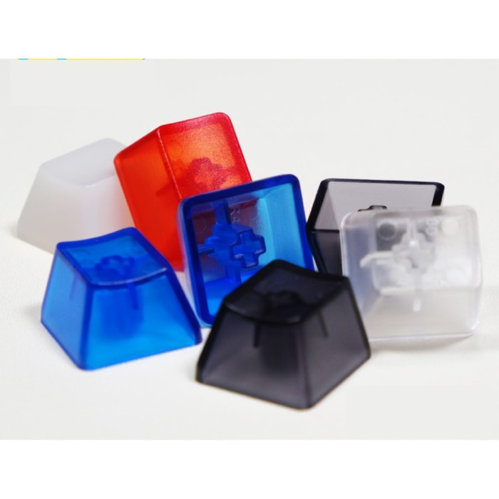Jual Keycaps Custom Transparan Transparent Bening Mechanical Keyboard ...