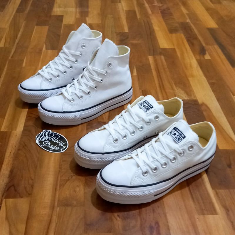 Converse blanche lacet hotsell