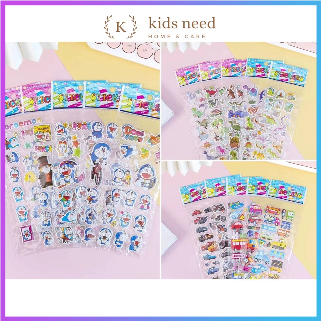 Jual Stiker Timbul Random/Stiker Karakter / Stiker Anak / Stiker Mainan ...