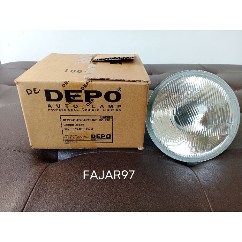 Jual Lampu Depan Head Lamp Lampu Reflektor Bulat Besar Inch Depo Shopee Indonesia