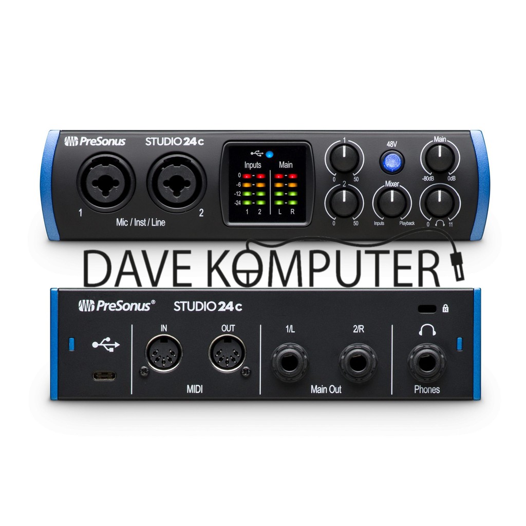 Presonus Studio 24C Interface de Audio USB C - Music Head Store