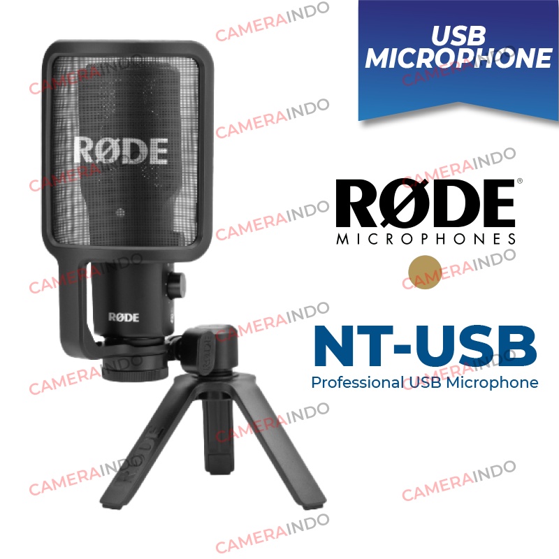 Jual Mic Rode NT-USB Microphone NT USB PODCAST LIVE STREAMING | Shopee ...