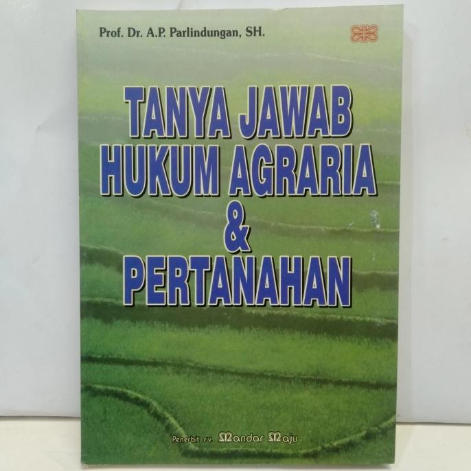 Jual Buku Tanya Jawab Hukum Agraria Pertanahan Murah Shopee Indonesia