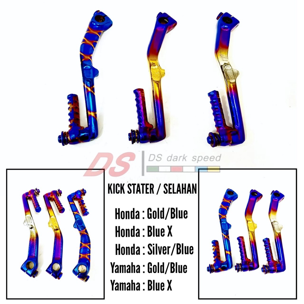 Jual Selahan kick stater engkolan 2 two tone blue x honda yamaha beat ...
